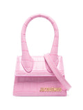 JACQUEMUS LE CHIQUITO MINI CROC EMBOSSED LEATHER CROSSBODY BAG