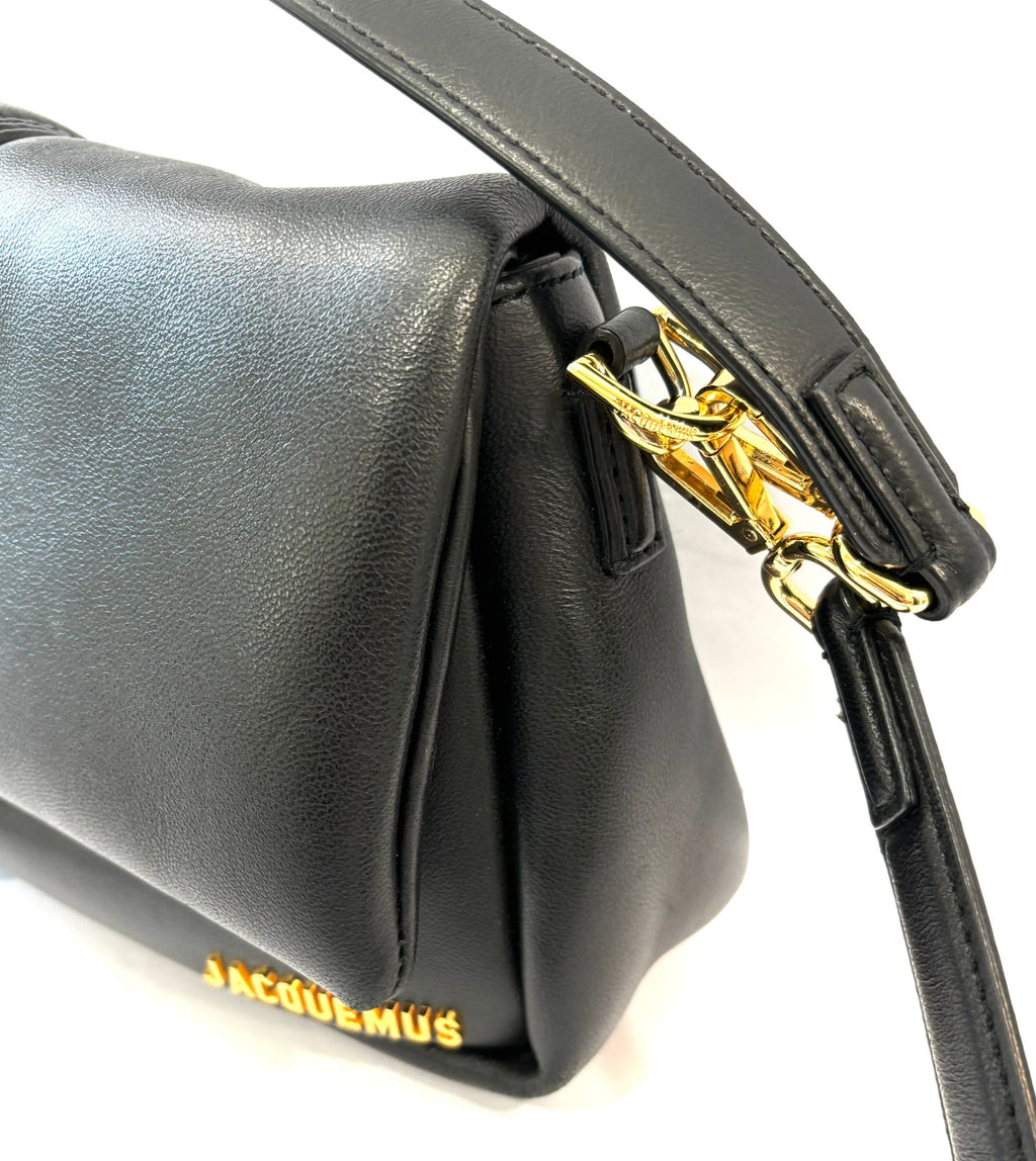 JACQUEMUS LE BAMBIMOU PADDED LAMBSKIN LEATHER SHOULDER BAG