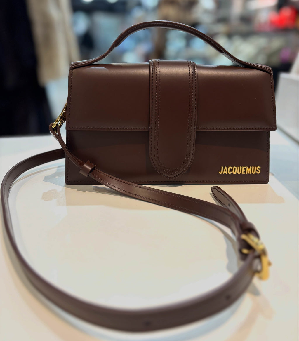 JACQUEMUS LE BAMBINO CALFSKIN LEATHER CROSSBODY BAG