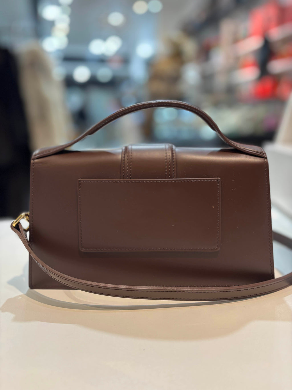 JACQUEMUS LE BAMBINO CALFSKIN LEATHER CROSSBODY BAG