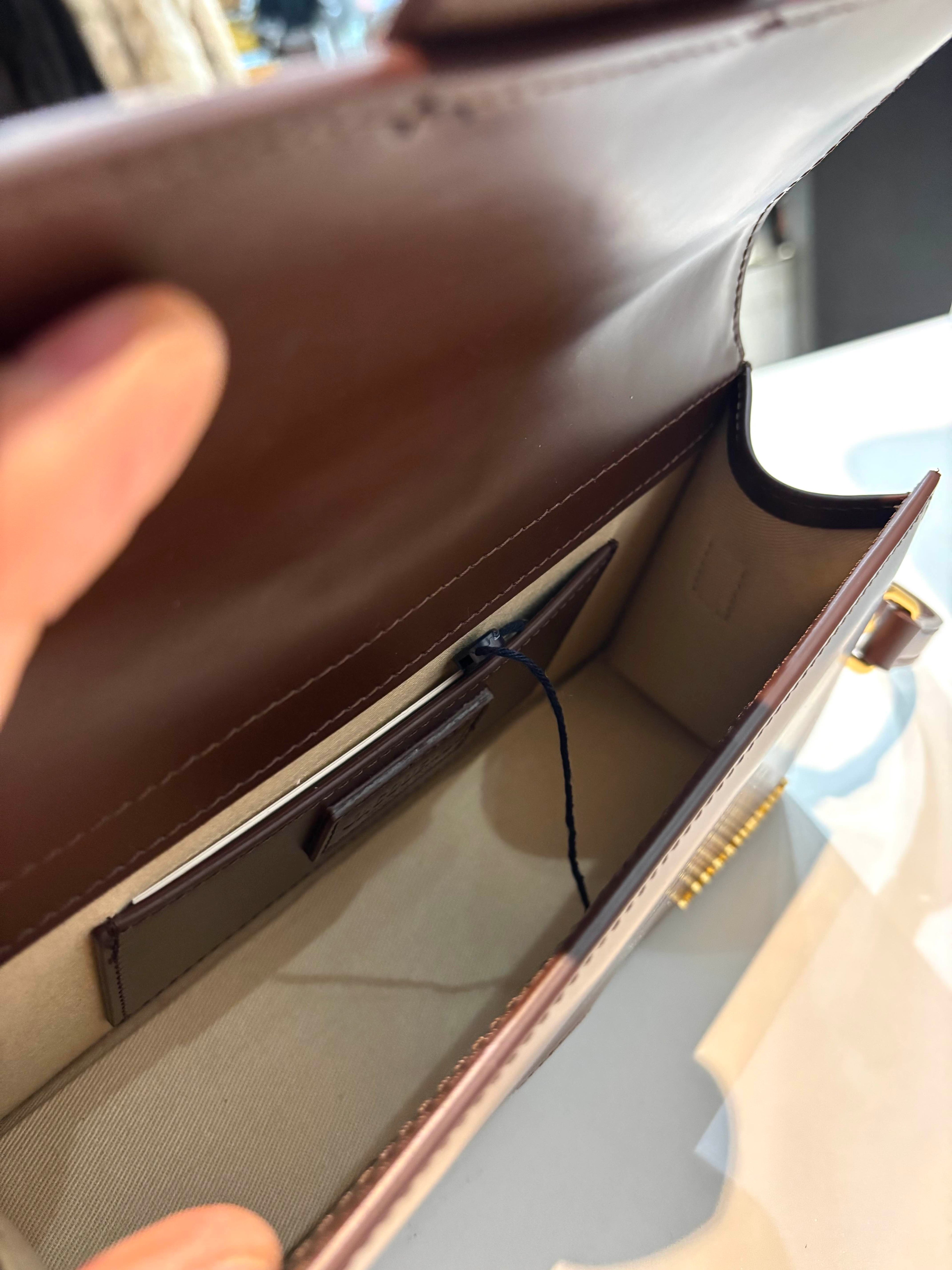 JACQUEMUS LE BAMBINO CALFSKIN LEATHER CROSSBODY BAG