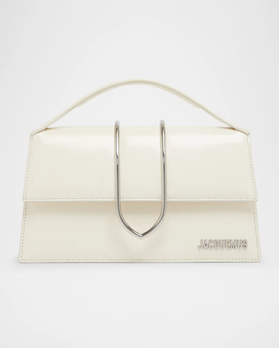 JACQUEMUS LE GRAND BAMBINO LEATHER SHOULDER BAG