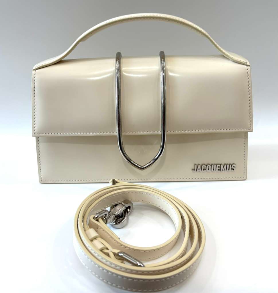 JACQUEMUS LE GRAND BAMBINO LEATHER SHOULDER BAG