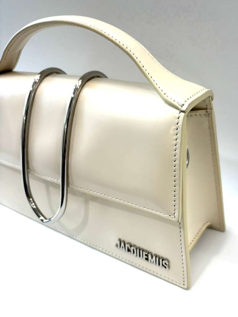 JACQUEMUS LE GRAND BAMBINO LEATHER SHOULDER BAG