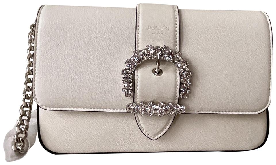 JIMMY CHOO CHERI LEATHER CROSSBODY BAG