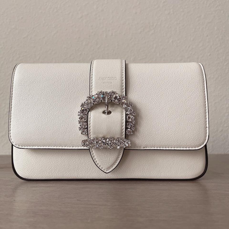 JIMMY CHOO CHERI LEATHER CROSSBODY BAG