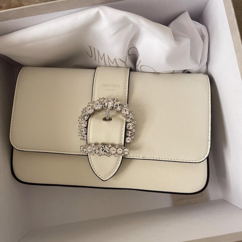 JIMMY CHOO CHERI LEATHER CROSSBODY BAG
