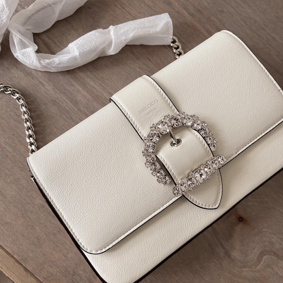 JIMMY CHOO CHERI LEATHER CROSSBODY BAG