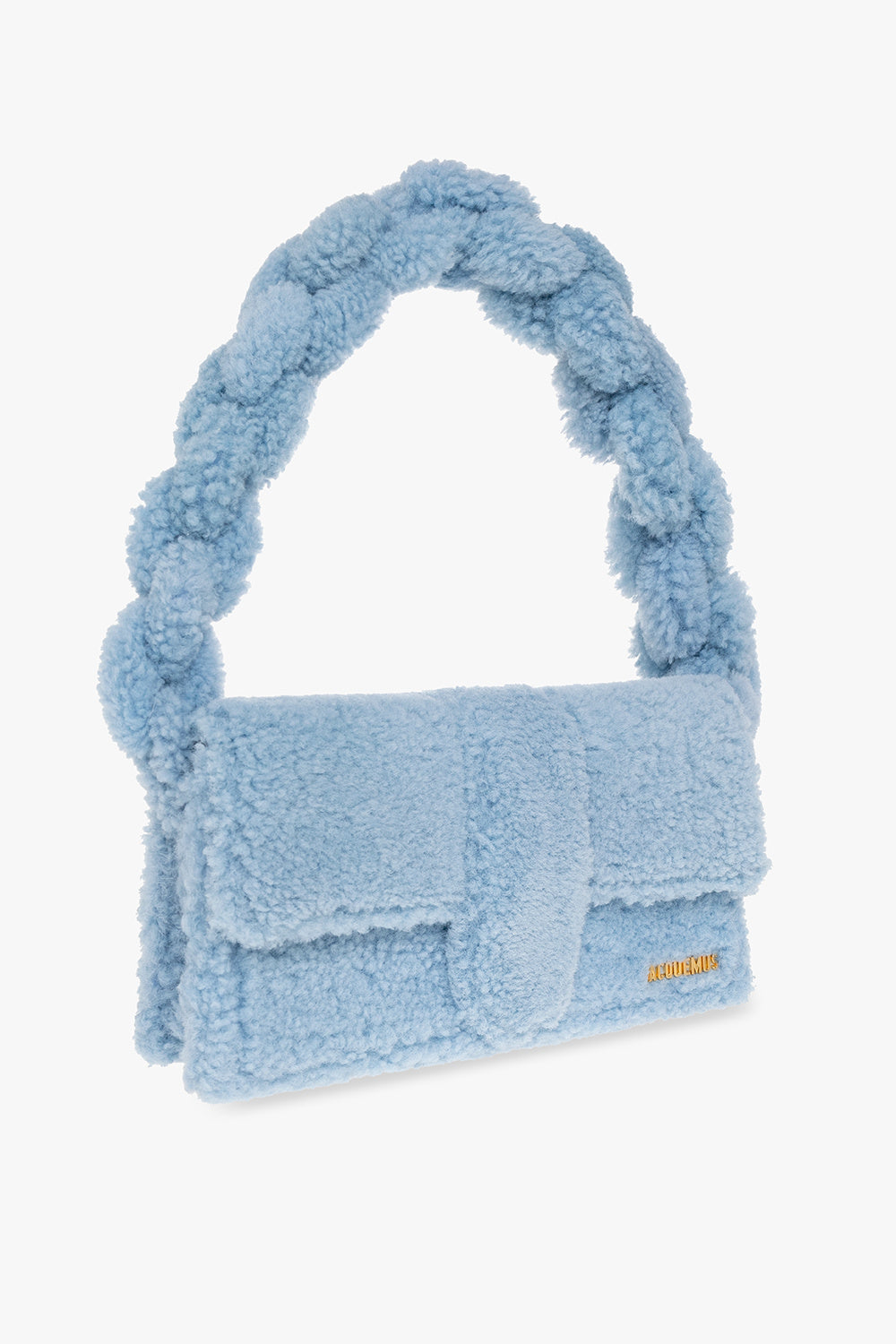 JACQUEMUS LE BAMBIDOU SHEARLING SHOULDER BAG