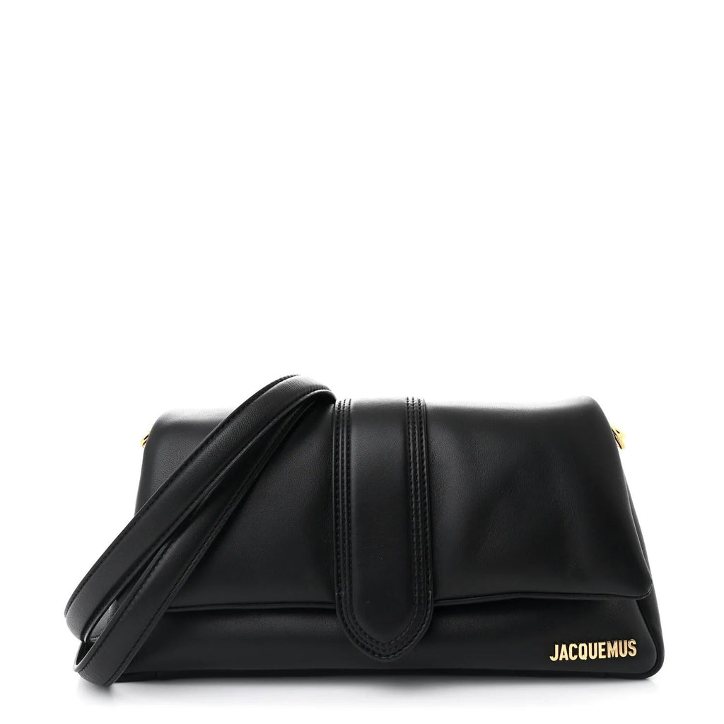 JACQUEMUS LE BAMBIMOU PADDED LAMBSKIN LEATHER SHOULDER BAG