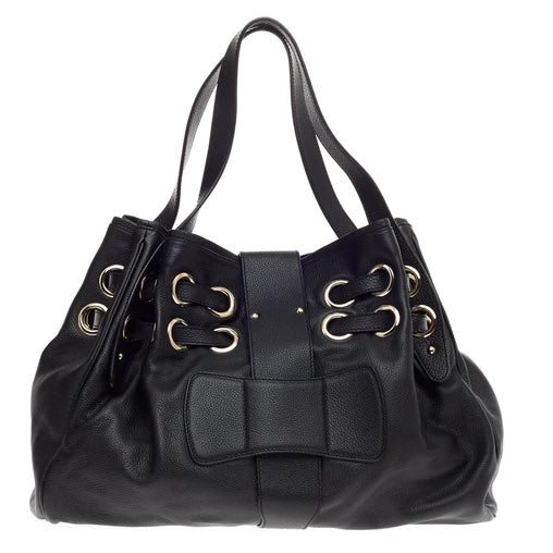 JIMMY CHOO RAMONA LEATHER HOBO BAG
