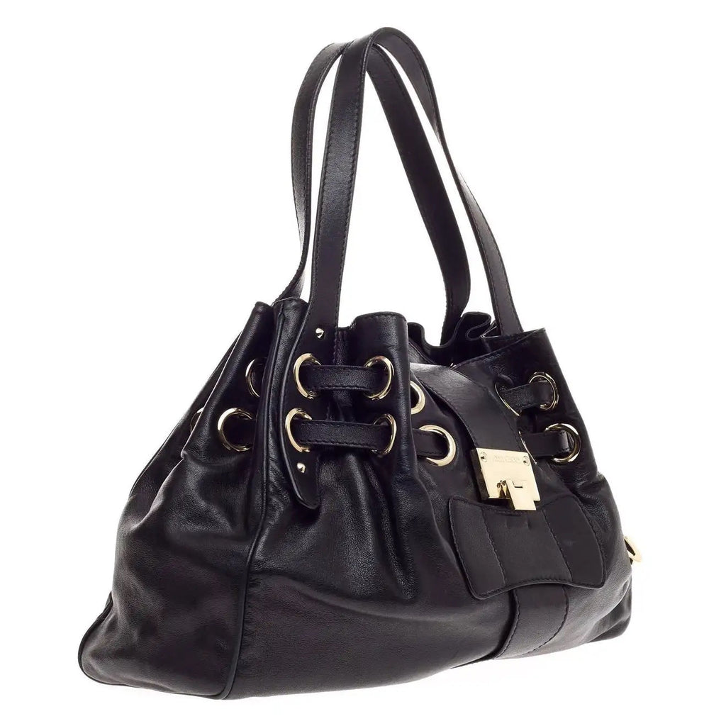 JIMMY CHOO RAMONA LEATHER HOBO BAG
