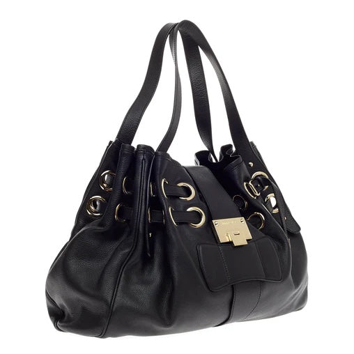 JIMMY CHOO RAMONA LEATHER HOBO BAG