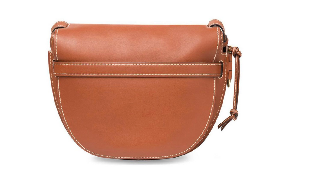 LOEWE BROWN CALFSKIN LARGE GATE SHOULDER BAG