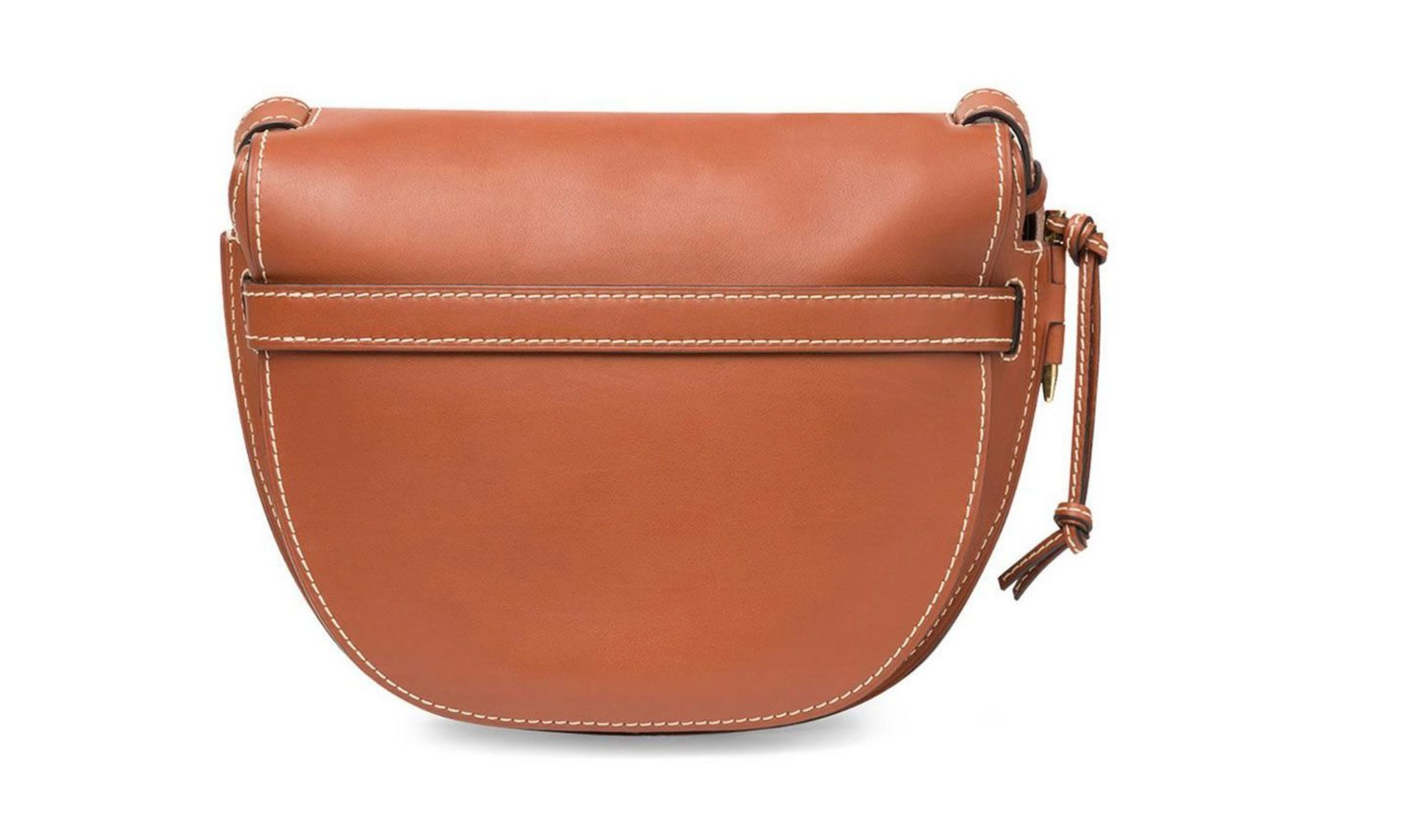 LOEWE BROWN CALFSKIN LARGE GATE SHOULDER BAG