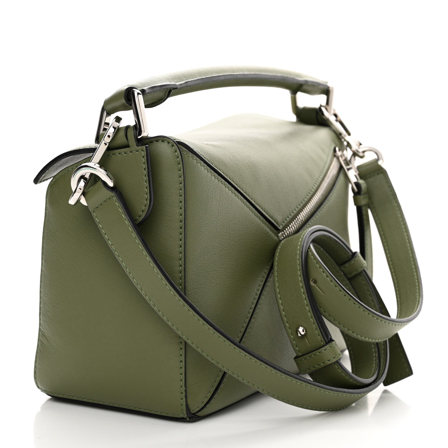 LOEWE CALFSKIN LEATHER SMALL PUZZLE SHOULDER BAG