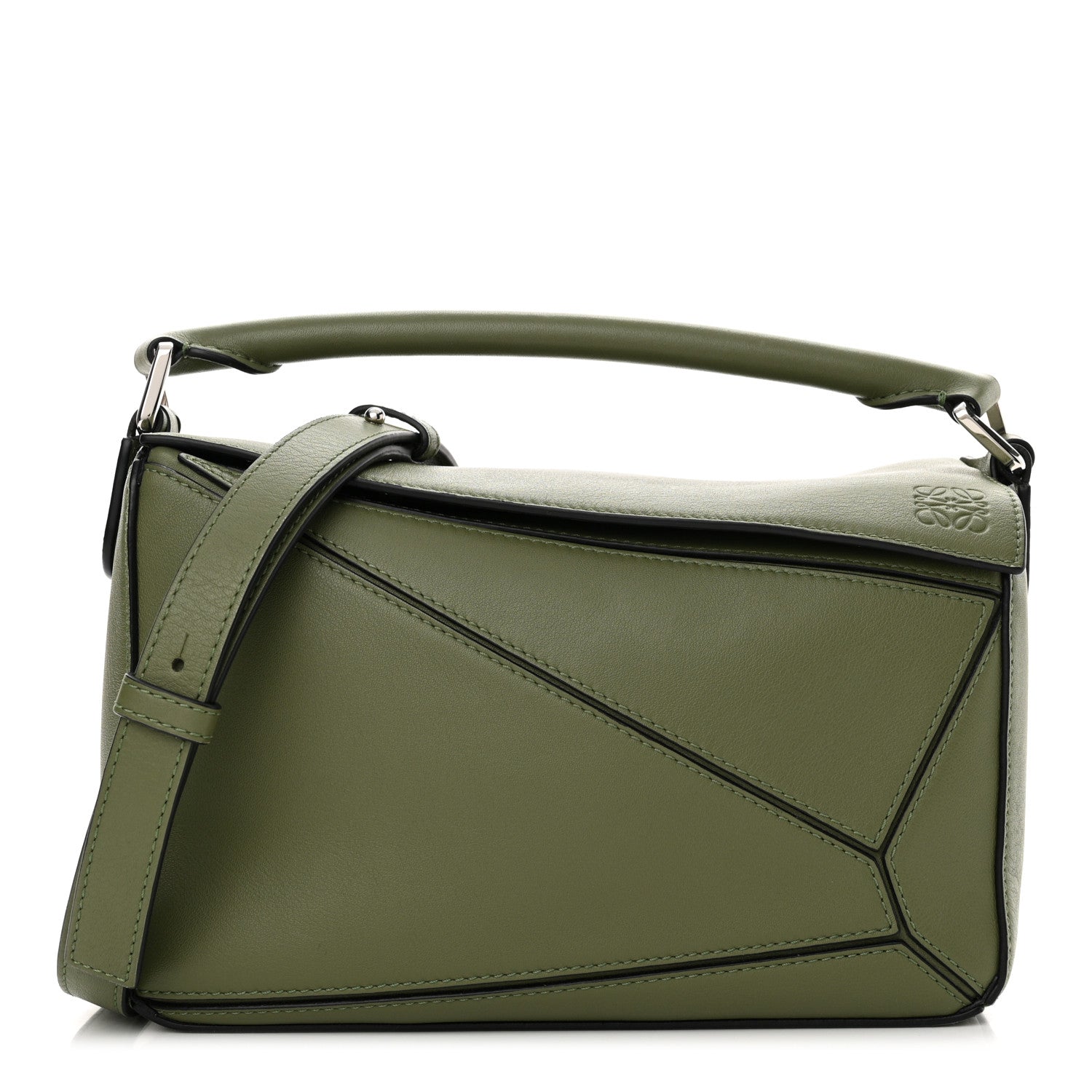 LOEWE CALFSKIN LEATHER SMALL PUZZLE SHOULDER BAG