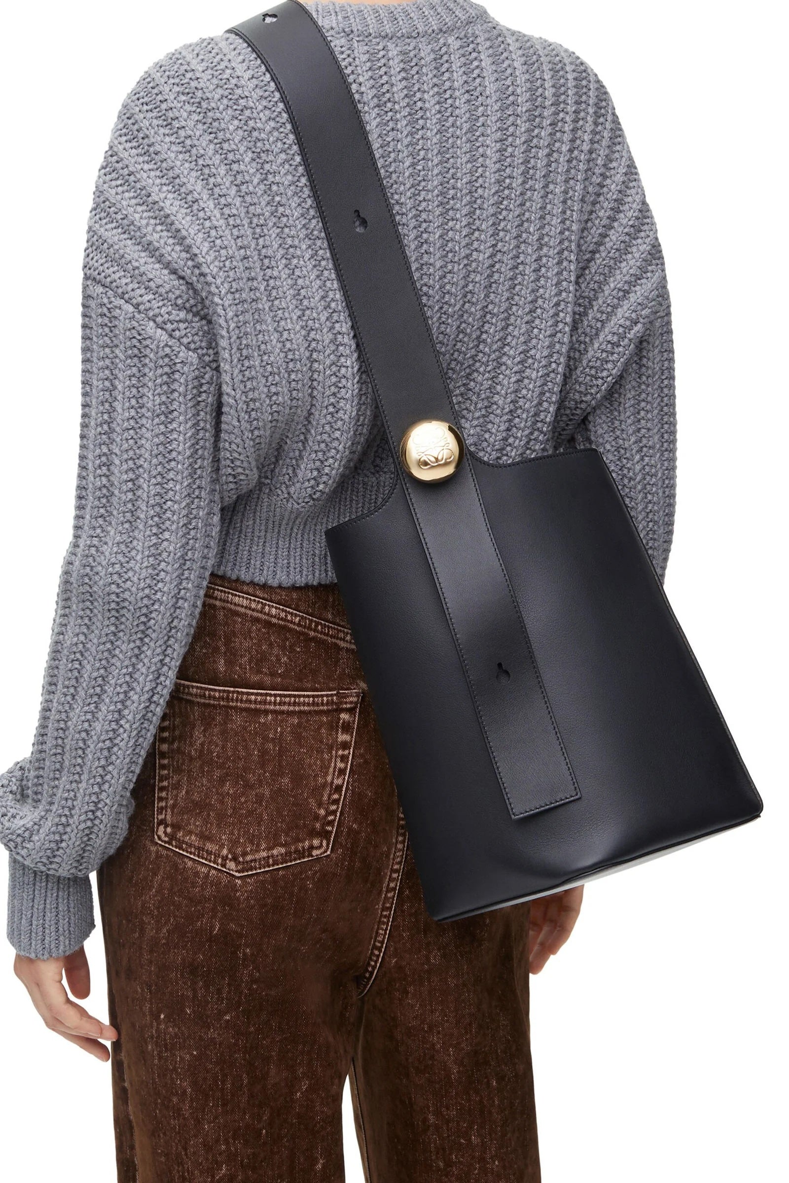 LOEWE MEDIUM SOFT PEBBLED CALFSKIN BUCKET BAG