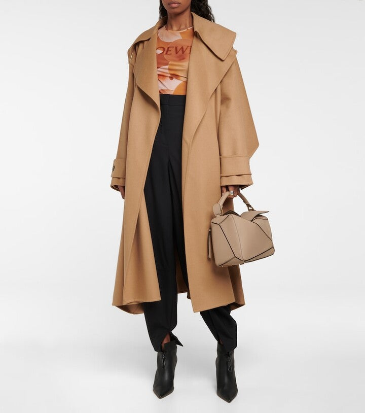 LOEWE CALFSKIN LEATHER MEDIUM PUZZLE SHOULDER BAG