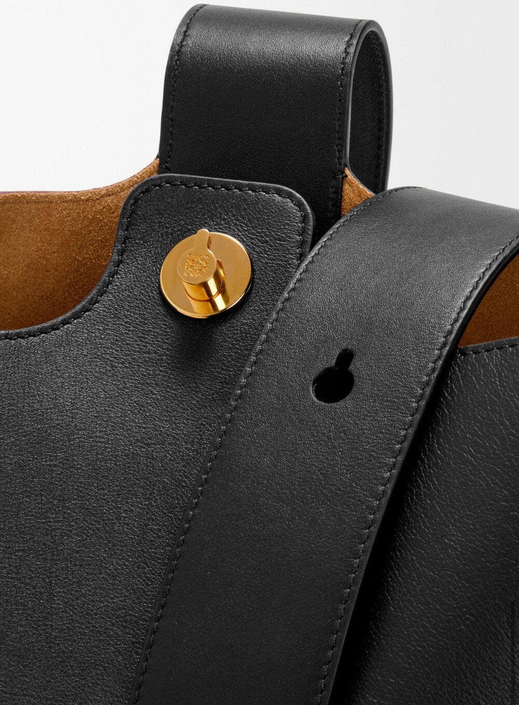 LOEWE MEDIUM SOFT PEBBLED CALFSKIN BUCKET BAG