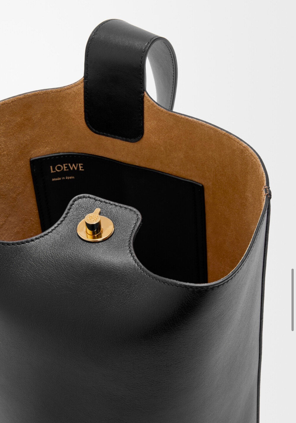 LOEWE MEDIUM SOFT PEBBLED CALFSKIN BUCKET BAG