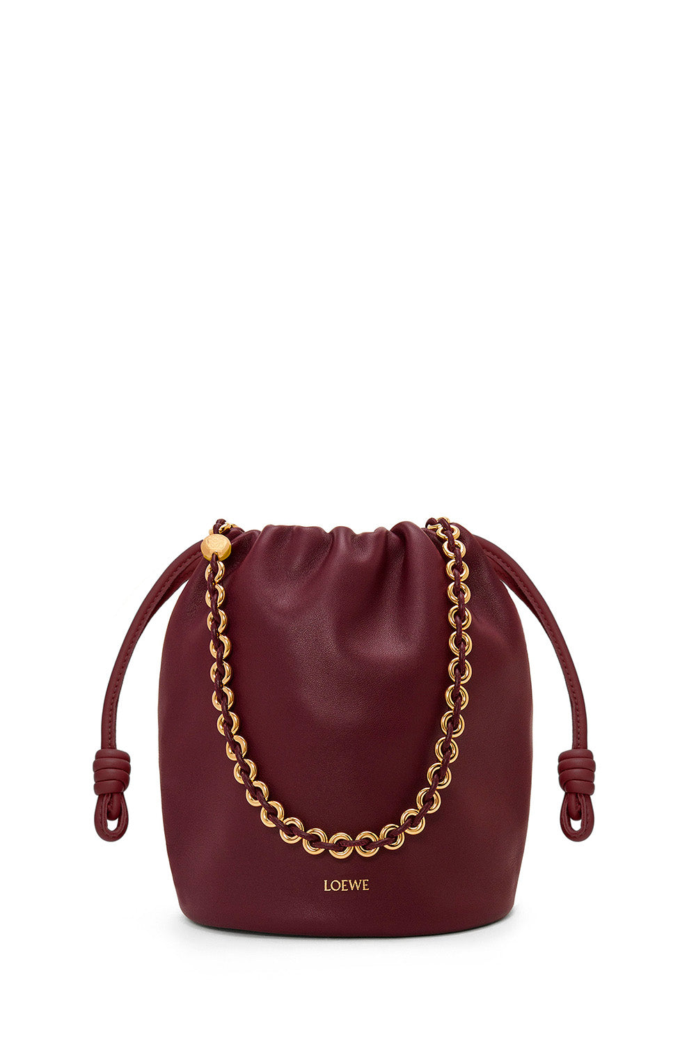 Flamenco Purse Bucket Bag In Mellow Nappa Lambskin