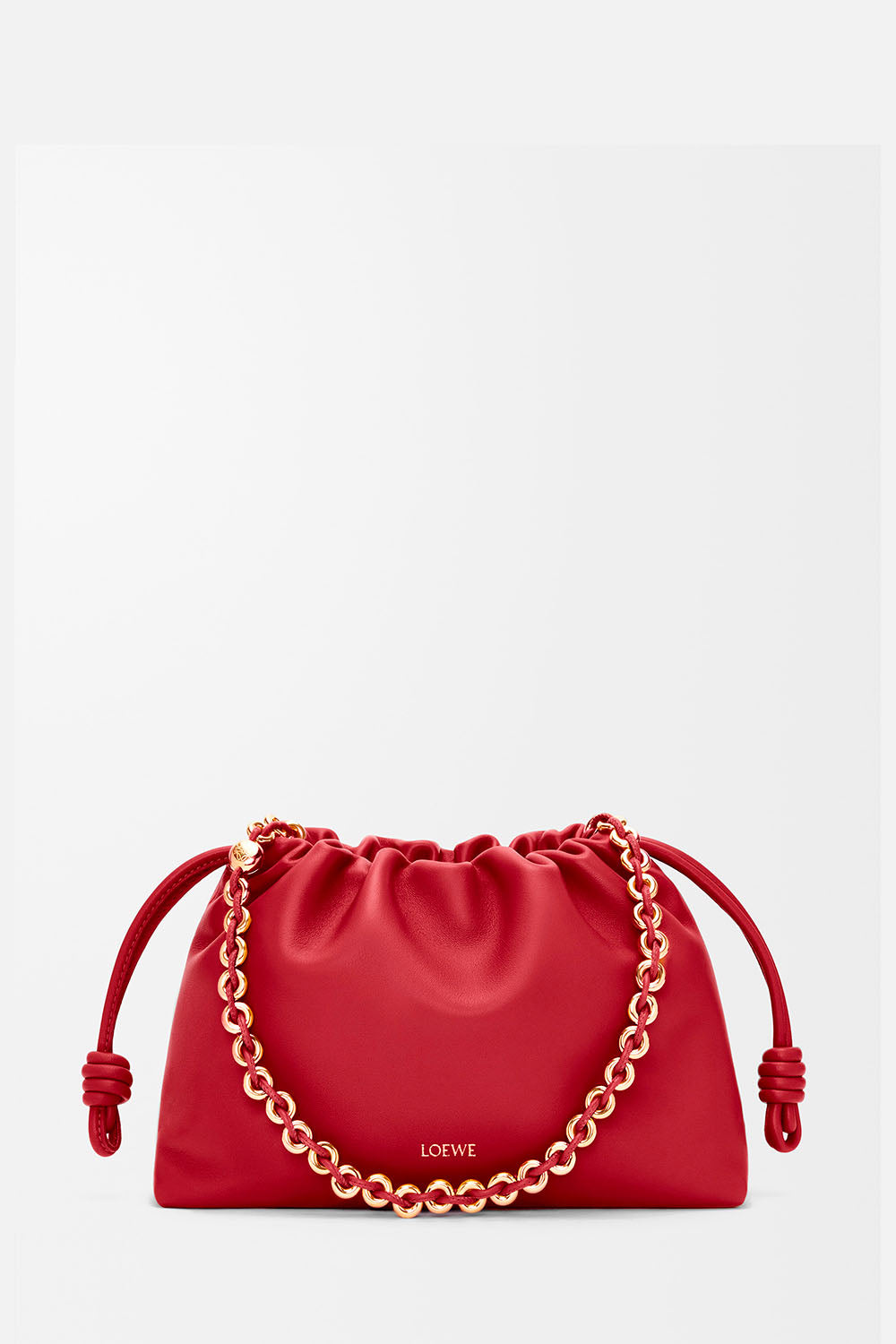 Medium Flamenco Purse In Nappa Lambskin - Red