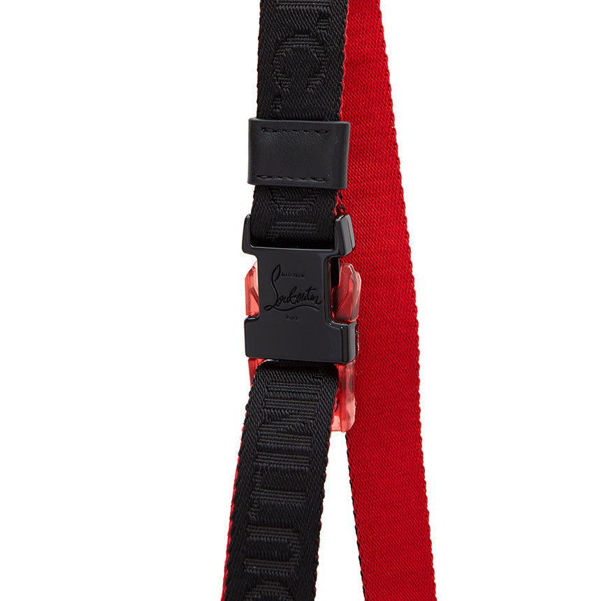 CHRISTIAN LOUBOUTIN LOUBILAB SPIKES MESSENGER PHONE BAG