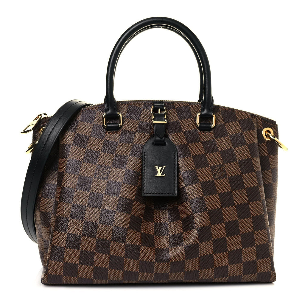 LOUIS VUITTON DAMIER EBENE ODEON PM SHOULDER BAG