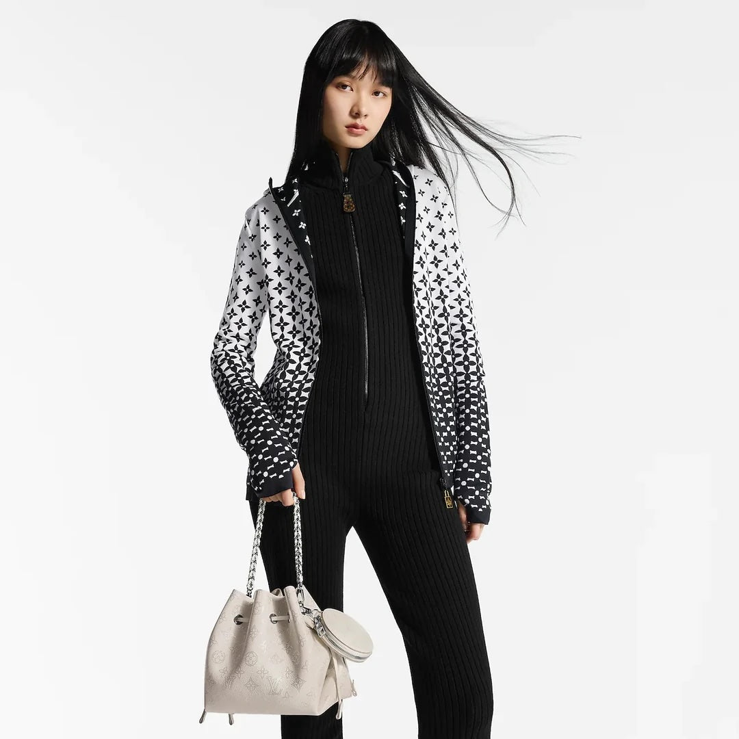 LOUIS VUITTON BELLA MAHINA PERFORATED CALFSKIN LEATHER BAG