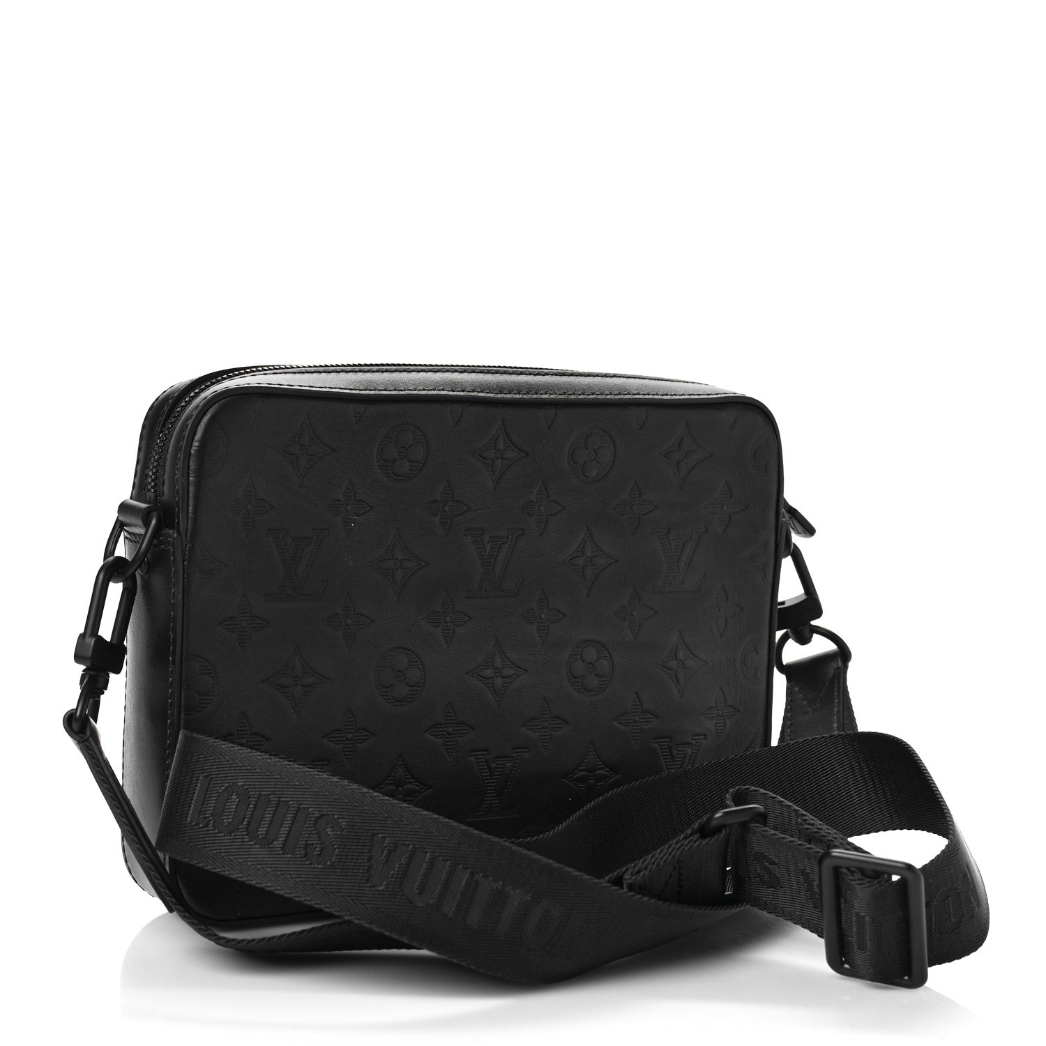 LOUIS VUITTON CALFSKIN LEATHER MONOGRAM SHADOW MESSENGER BAG