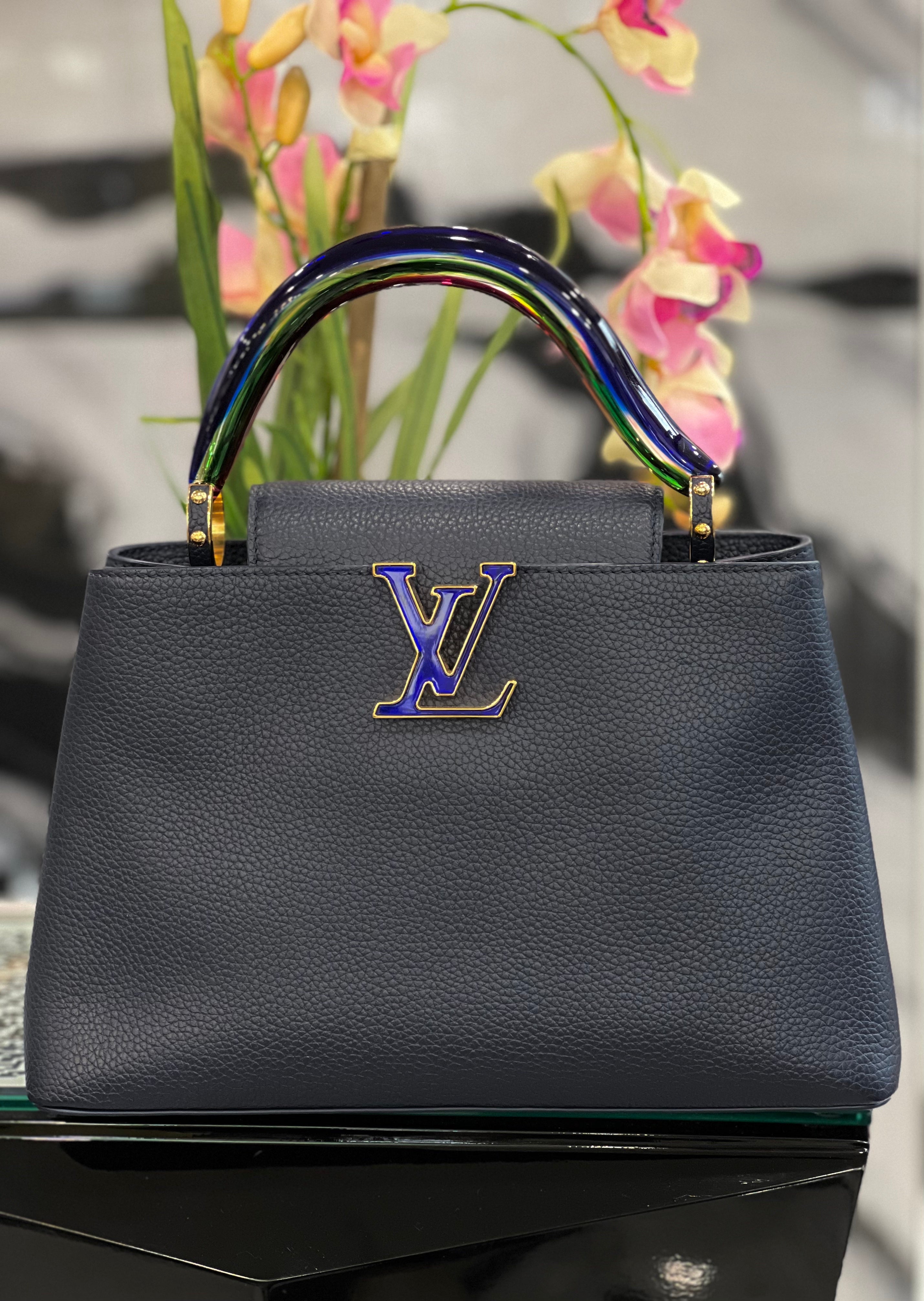 LOUIS VUITTON CAPUCINES MURANO MM TAURILLON RESIN