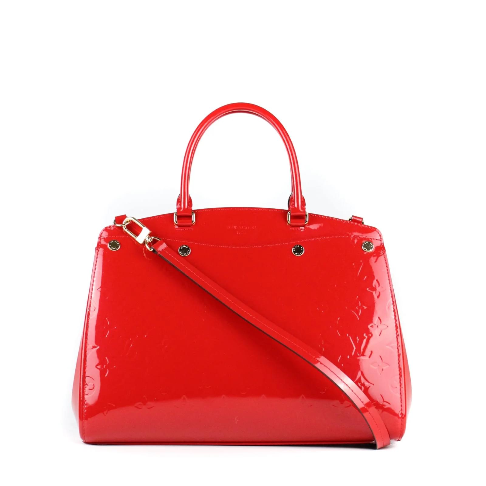 LV CERISE MONOGRAM VERNIS BREA MM SHOULDER BAG