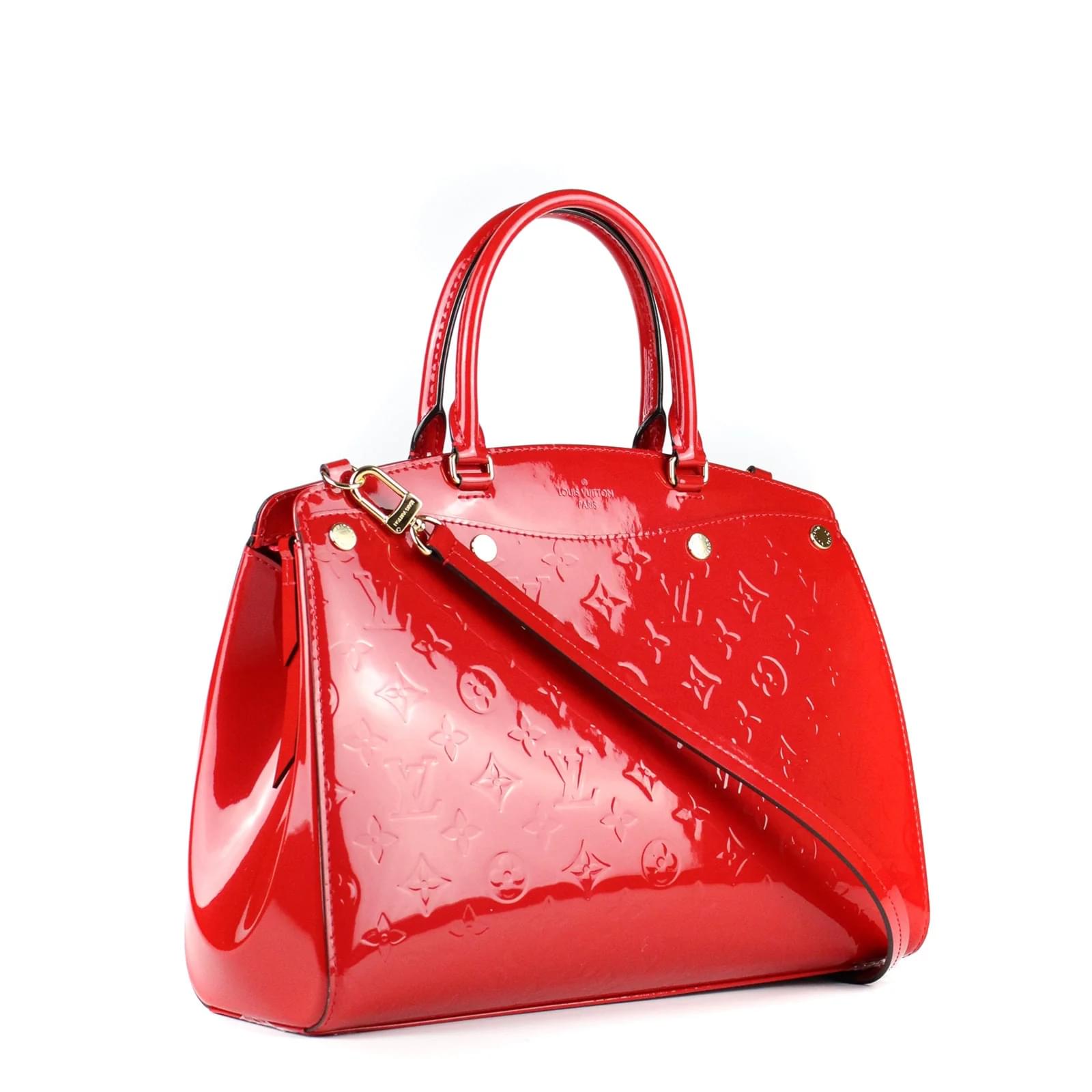 LV CERISE MONOGRAM VERNIS BREA MM SHOULDER BAG
