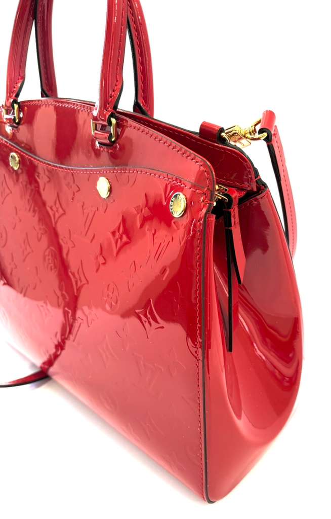 LV CERISE MONOGRAM VERNIS BREA MM SHOULDER BAG