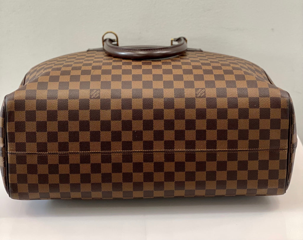 LOUIS VUITTON DAMIER EBENE NOLITA HEURES 24 BOSTON BAG
