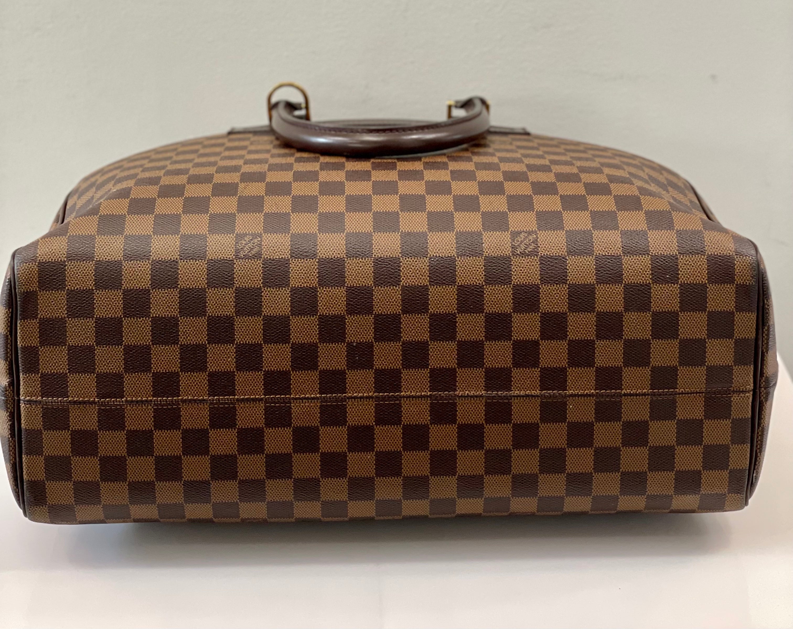 LOUIS VUITTON DAMIER EBENE NOLITA HEURES 24 BOSTON BAG