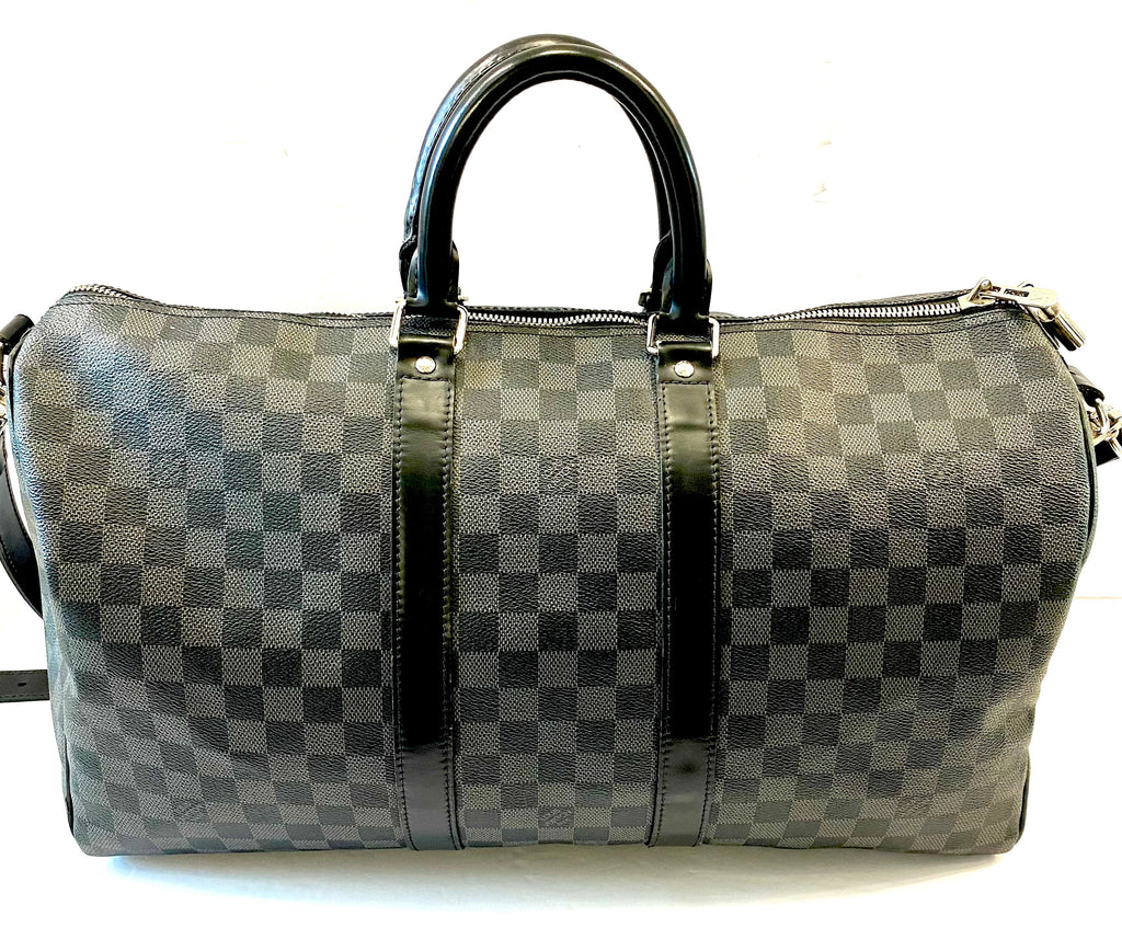 LOUIS VUITTON DAMIER GRAPHITE KEEPALL BANDOULIÈRE 45 BAG