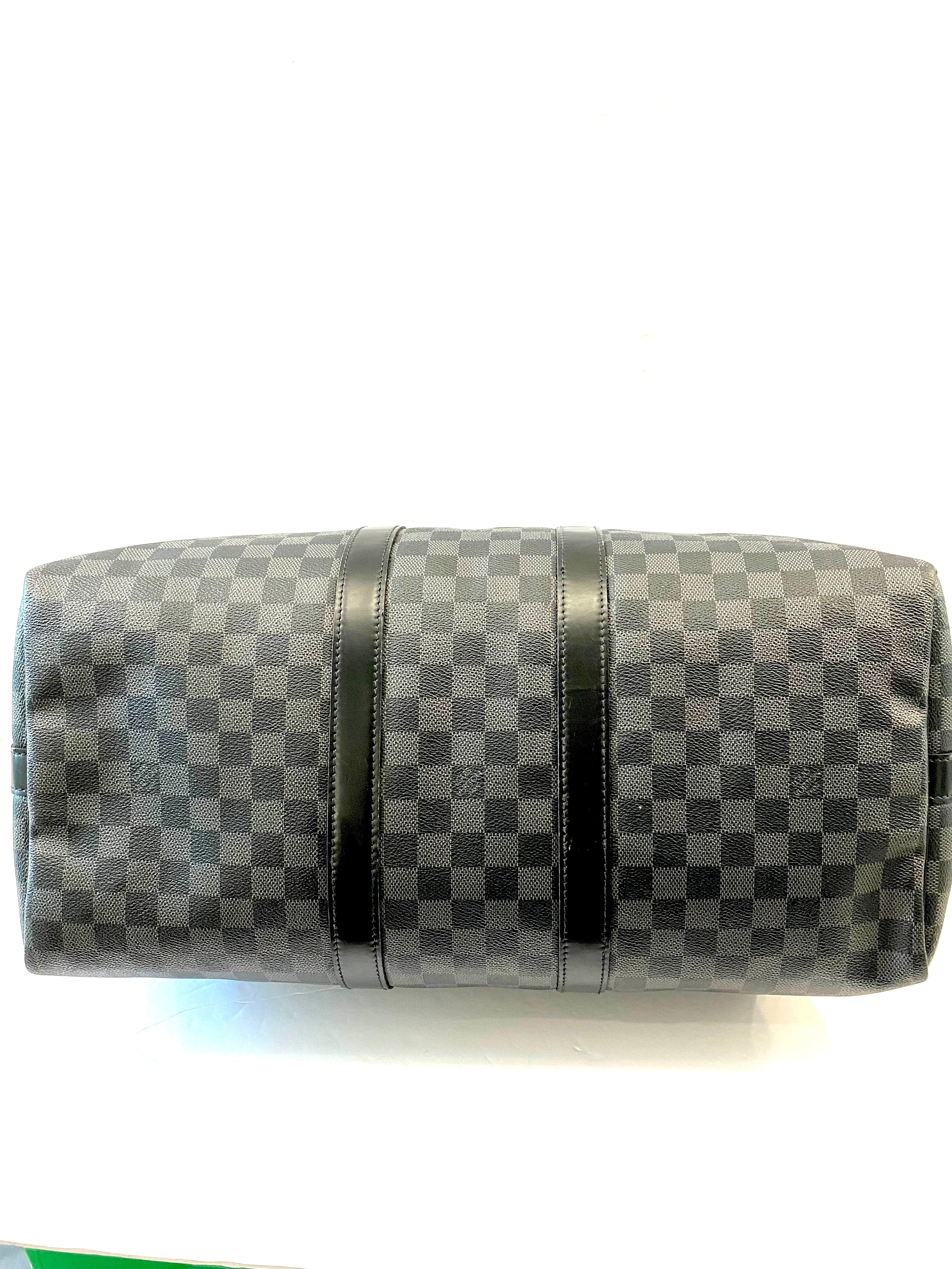 LOUIS VUITTON DAMIER GRAPHITE KEEPALL BANDOULIÈRE 45 BAG