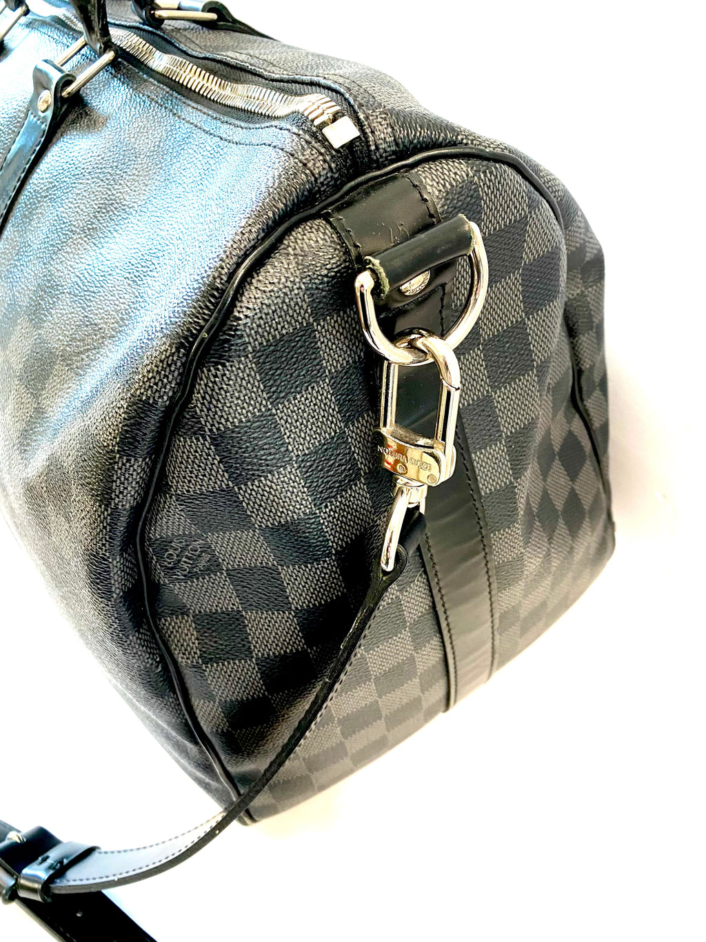 LOUIS VUITTON DAMIER GRAPHITE KEEPALL BANDOULIÈRE 45 BAG