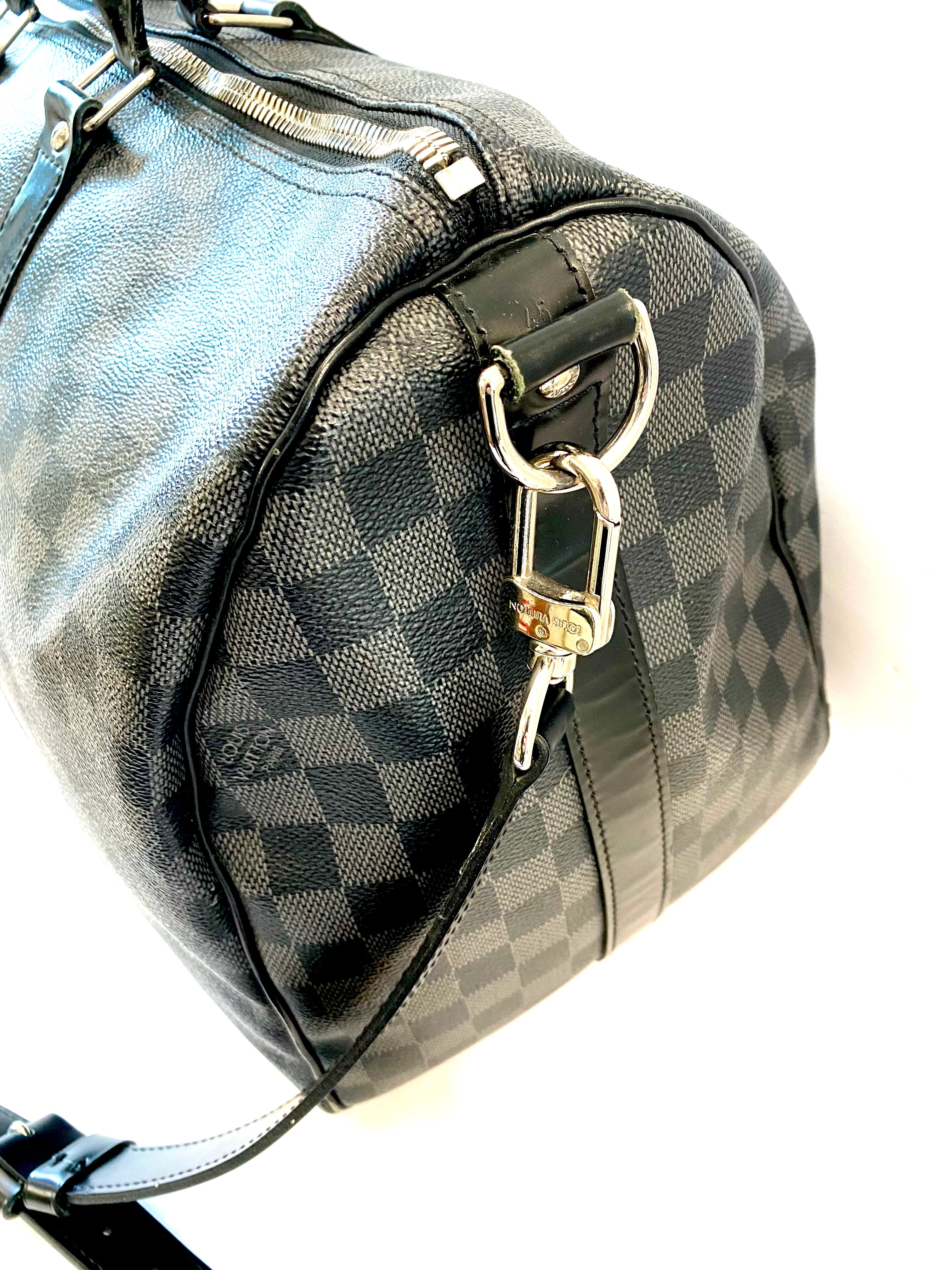LOUIS VUITTON DAMIER GRAPHITE KEEPALL BANDOULIÈRE 45 BAG