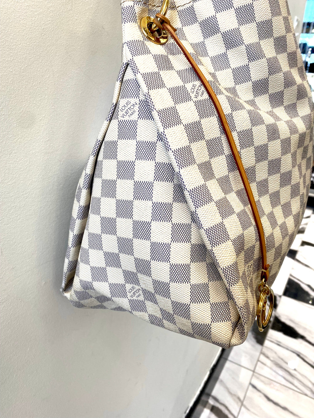 LOUIS VUITTON DAMIER AZUR ARTSY MM BAG
