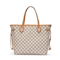 LOUIS VUITTON LIMITED EDITION DAMIER AZUR BRAIDED NEVERFULL MM