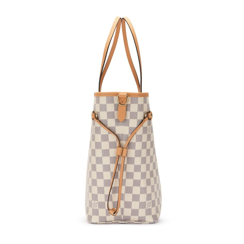 LOUIS VUITTON LIMITED EDITION DAMIER AZUR BRAIDED NEVERFULL MM
