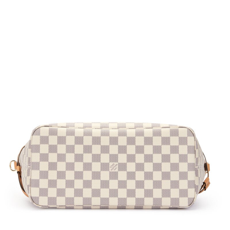 LOUIS VUITTON LIMITED EDITION DAMIER AZUR BRAIDED NEVERFULL MM