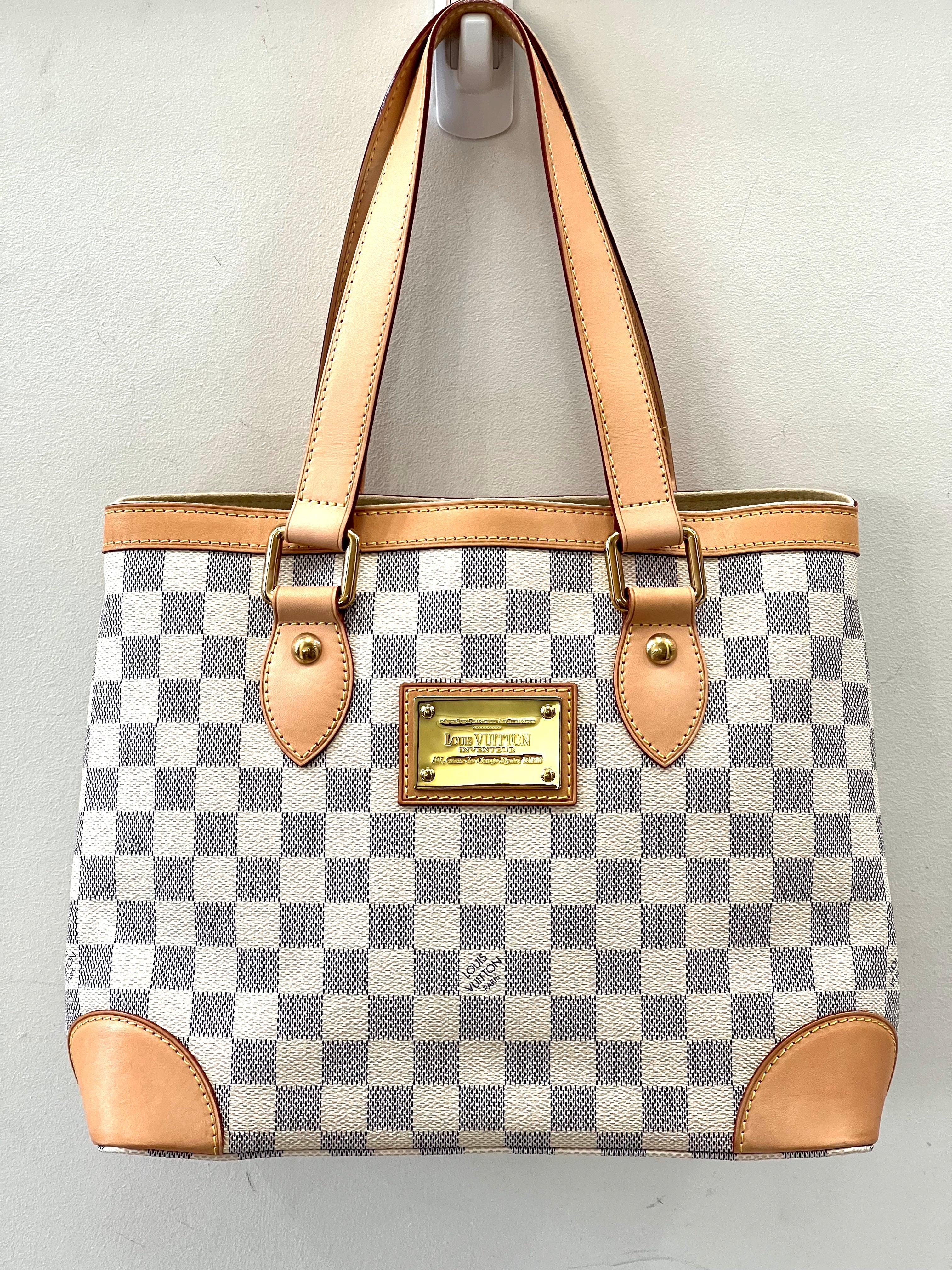 LOUIS VUITTON DAMIER AZUR HAMPSTEAD PM TOTE BAG