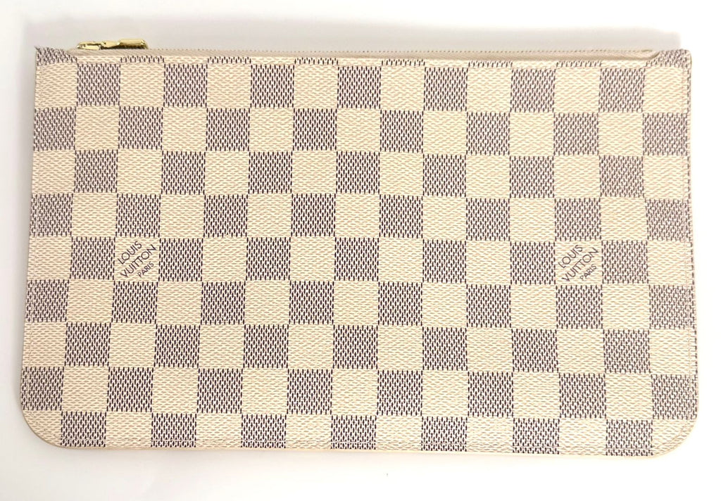 LOUIS VUITTON DAMIER AZUR NEVERFULL MM POCHETTE