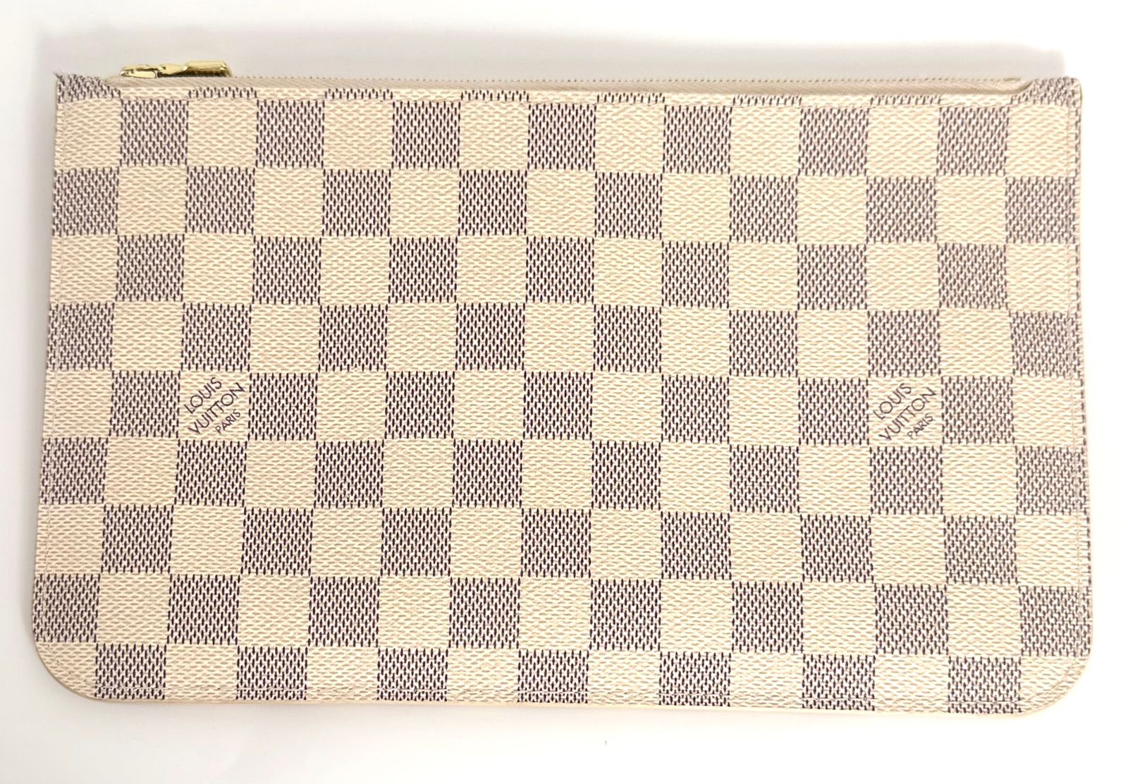LOUIS VUITTON DAMIER AZUR NEVERFULL MM POCHETTE