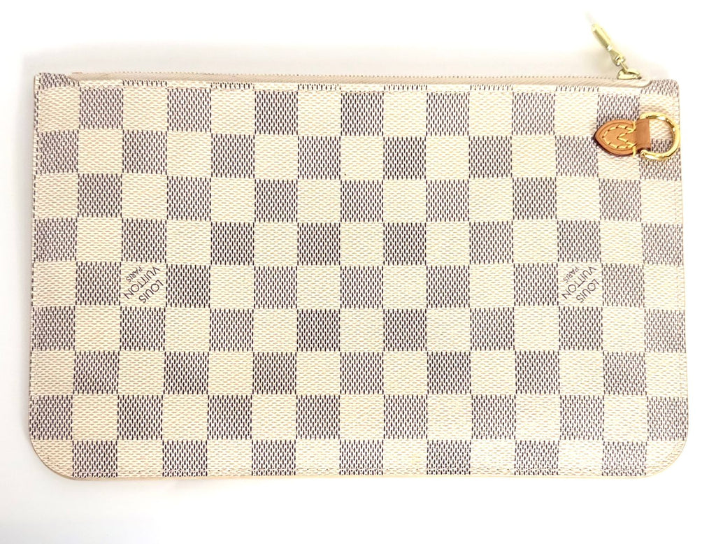 LOUIS VUITTON DAMIER AZUR NEVERFULL MM POCHETTE