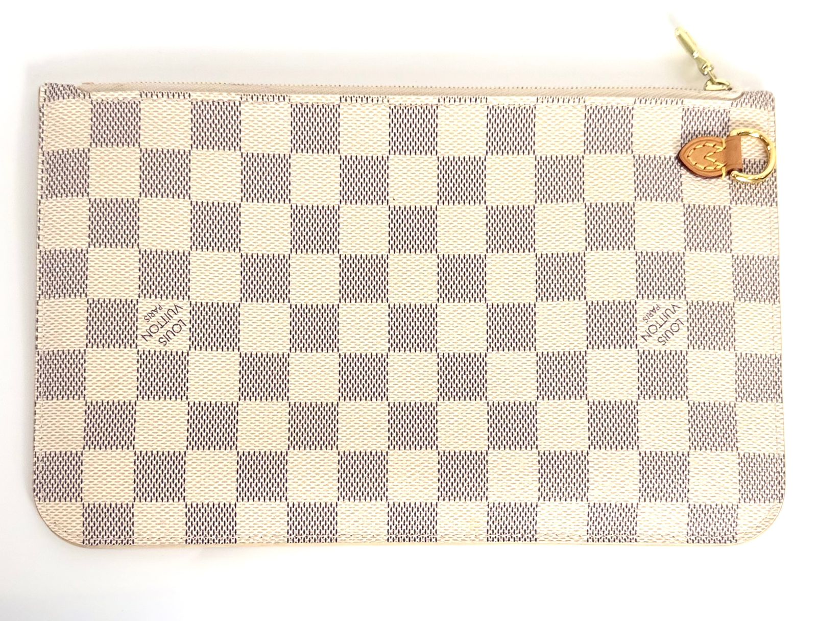 LOUIS VUITTON DAMIER AZUR NEVERFULL MM POCHETTE